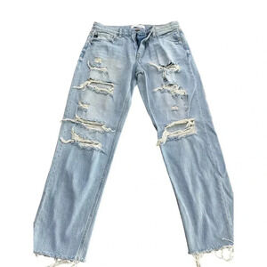 KanCan Los Angeles Women's Blue Cut Off Distressed Jean Size 29/11